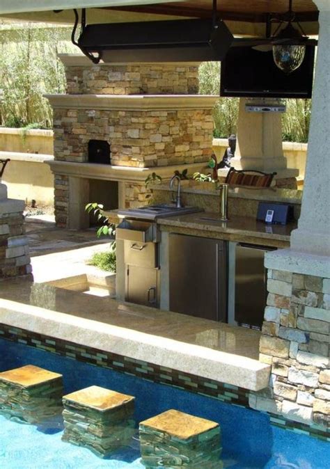 101 Amazing Backyard Pool Ideas Decoratoo Pool Bar Design Outdoor