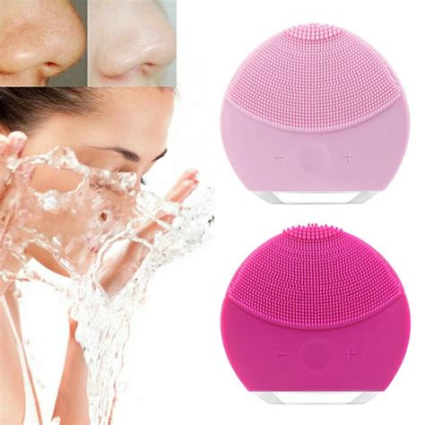 Silicone Electric Face Cleansing Brush Facial Skin Cleaner Etsy