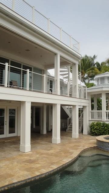 Stainless Steel Cable Railing Beach Style Deck Tampa By Mullet