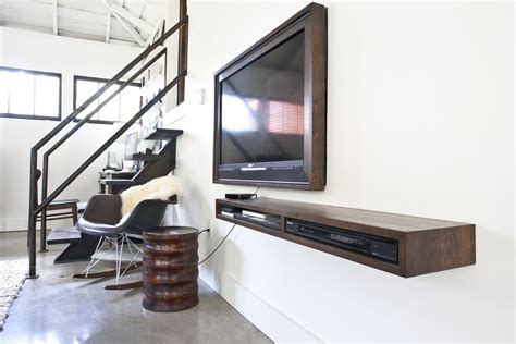 A tv stand with wood sticks also gives the modern style to your tv stand. Custom Minimal Floating Tv Wall Console by The Last ...