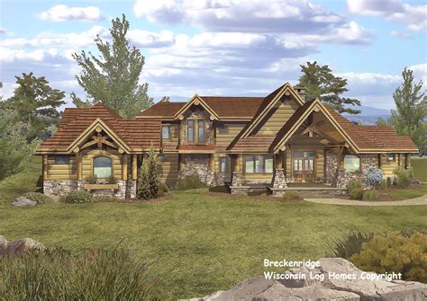 Featuring an open concept floor plan, 1st floor large. Log Home Floor Plans by Wisconsin Log Homes, Inc.
