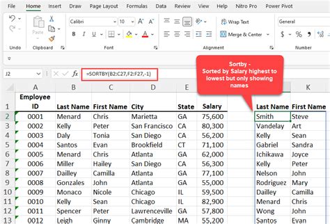 Excel Sortby Function Excel One Minute Quick Reference Chris Menard