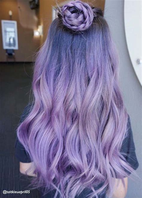 There are several steps you can take to slow the fading of purple dye on hair. 50 Lovely Purple & Lavender Hair Colors - Purple Hair ...