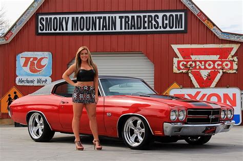 1970 Chevrolet Chevelle Classic Red Sexy Model Bowtie HD