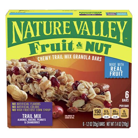 Save On Nature Valley Chewy Trail Mix Granola Bars Fruit And Nut 6 Ct