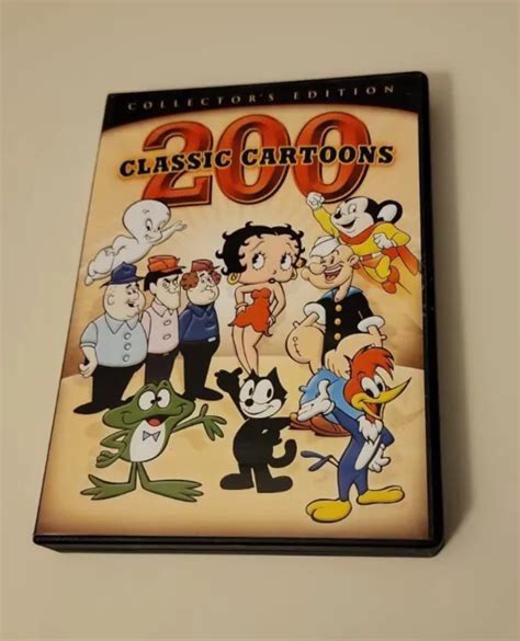 200 Classic Cartoons Collectors Edition 4 Dvd Set 2008 450