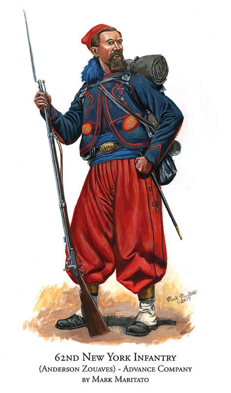 62nd New York Infantry Anderson Zouaves Advance