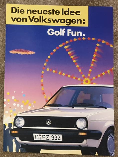 Brochure Vw Golf Fun Volkswagen Neue Ideen Golf