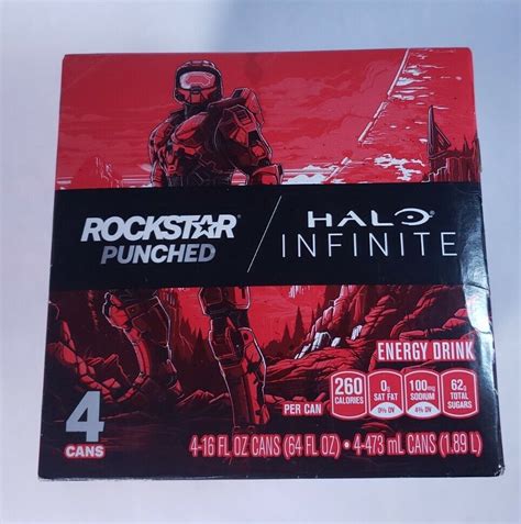 Halo Infinite Rockstar Cans Red Punched Pack Unopened Case Collectible Sealed Ebay