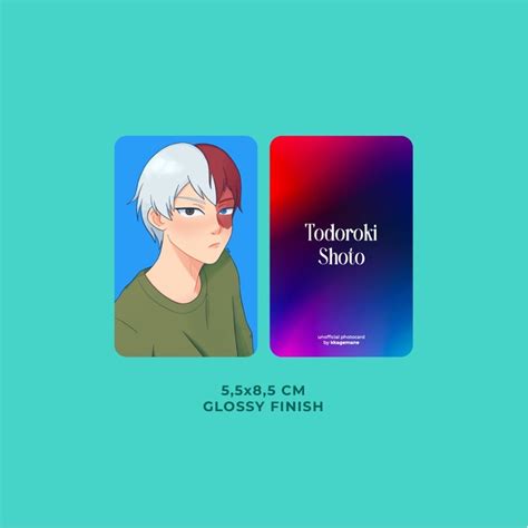 Jual My Hero Academia Todoroki Shoto Photocard Shopee Indonesia