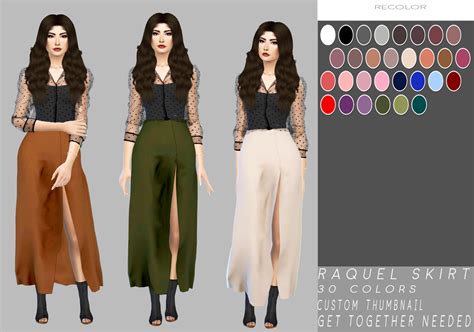 Hello Raquel Skirt Cas Standalone Recolor Custom