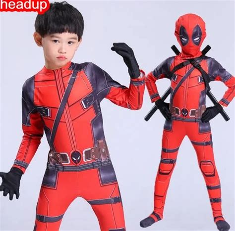 Children Deadpool Costume Halloween Costume For Kids Boys Party