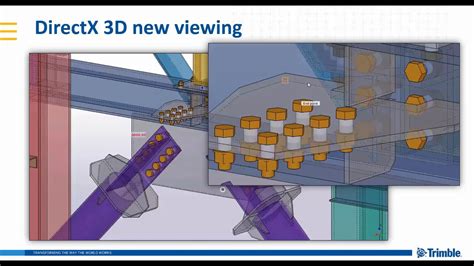 Improved Directx 3d Model View Tekla Structures 2020 Youtube