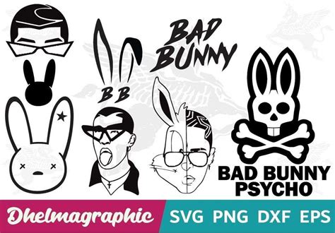Svg File Bad Bunny Logo Svg Bad Bunny Svg File Available For Instant Images
