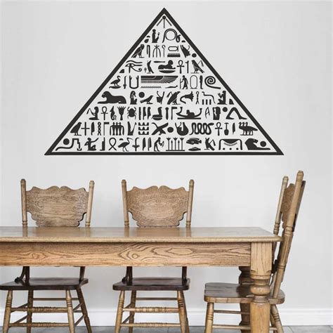 Home And Living Ancient Egypt Pyramid Pharaohs Egyptian Symbols Wall Sticker Vinyl Decal Mural Art