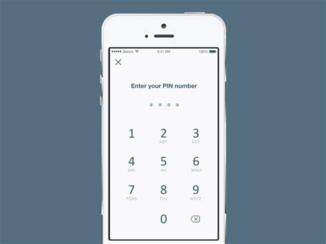 Pin Authentication App Design Code Design Mobile Login