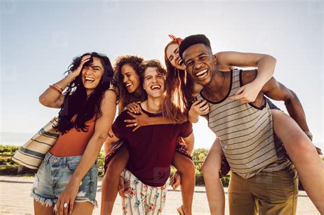 Group Of Happy Friends Having Fun Together Stock Photo 170891
