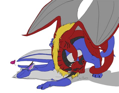 Rule 34 Blue Cum Dragon Fellatio Heart Herm Intersex Male Morca Morca