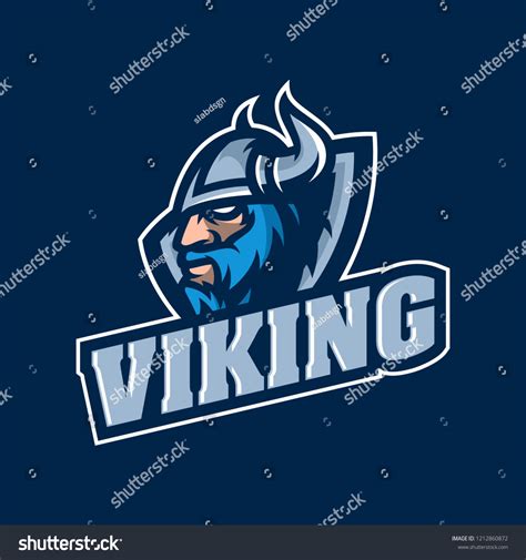 Viking Mascot Gaming Logo Stock Vector Royalty Free 1212860872