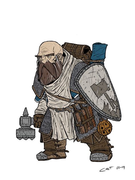 Oc Art Volkyr Dwarf War Domain Cleric Rdnd