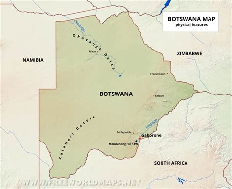Botswana Physical Map Eps Illustrator Map Vector Maps Vrogue Co