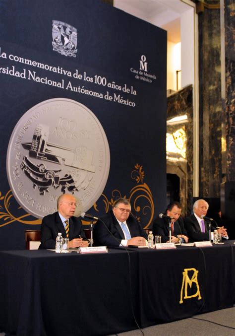 Presentan Moneda Conmemorativa Por El Centenario De La Unam