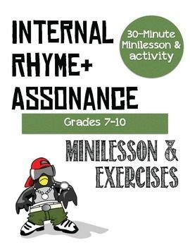 Poetry Assonance Internal Rhyme Lesson And Activity Rhyming
