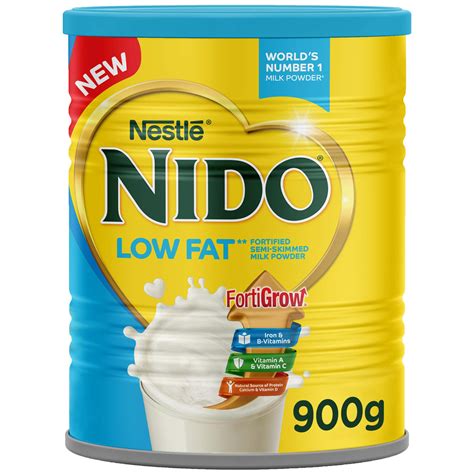 Buy Nestle Nido Low Fat Fortified Semi Skimmed Milk Powder 900g Online