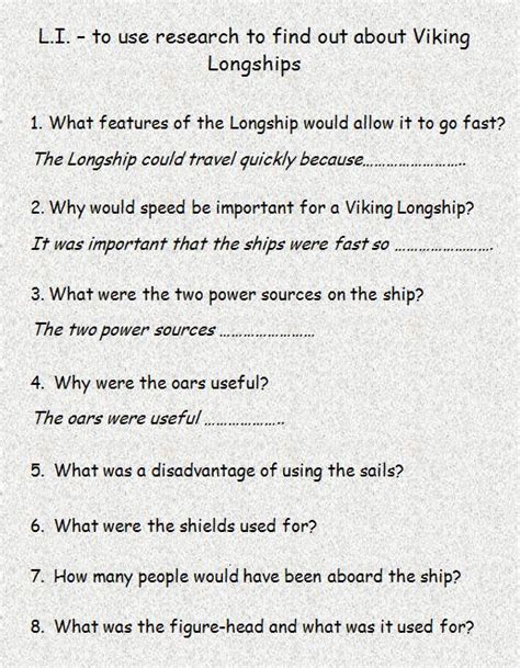 One of the best ways to challenge our mind is through trick questions. Viking Long ships - Resources - TES | Vikings, Vikings for ...