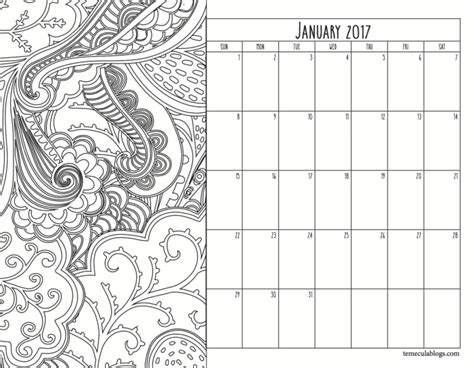 Free Printable Monthly Calendar For Each Year