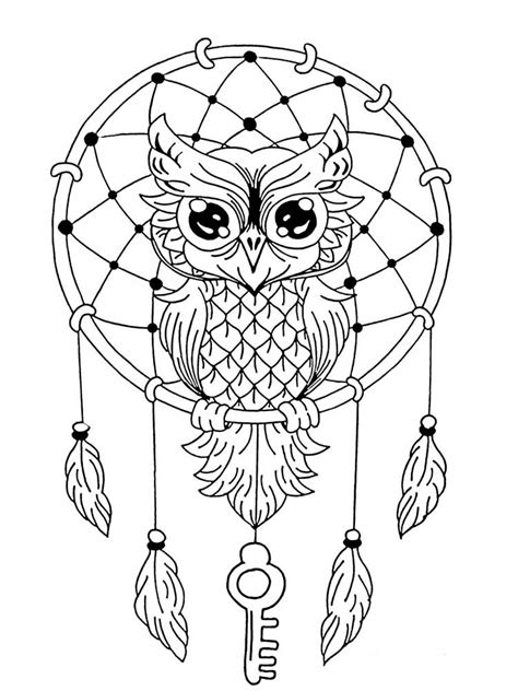Free Owl Coloring Pages For Adults Printable To Download