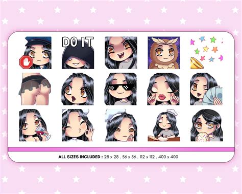 Digital Art Collectibles Drawing Illustration Cute Twitch Emotes