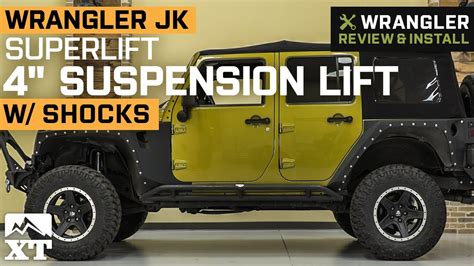 Jeep Wrangler Jk Superlift 4 Suspension Lift Kit W Shocks 2007 2018