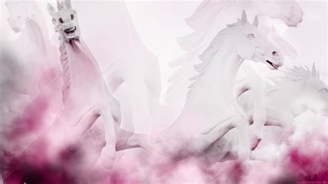 43 Pink Horse Wallpaper