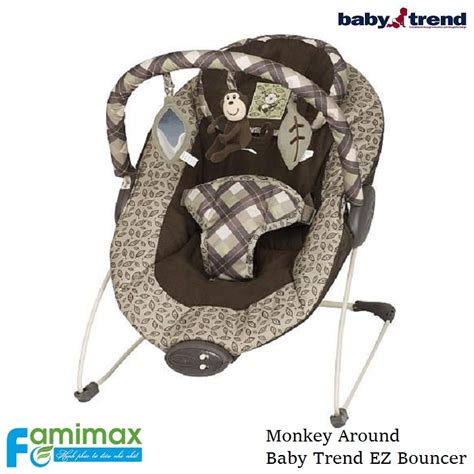 Ghế rung cho bé Baby Trend EZ Bouncer Monkey Around
