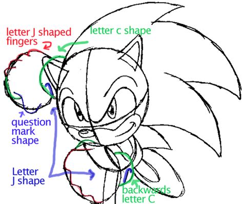 How To Draw Sonic The Hedgehog With Easy Step By Step Drawing Tutorial