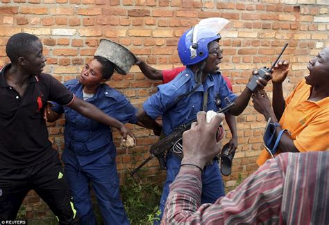 Policewoman Stoned By Mob After Shooting Protester In Burundi Riots