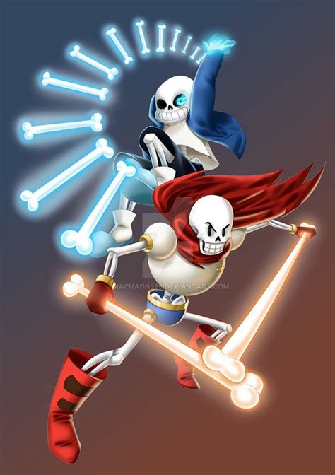 Sans And Papyrus Undertale By Machaon999 Undertale Anime Undertale