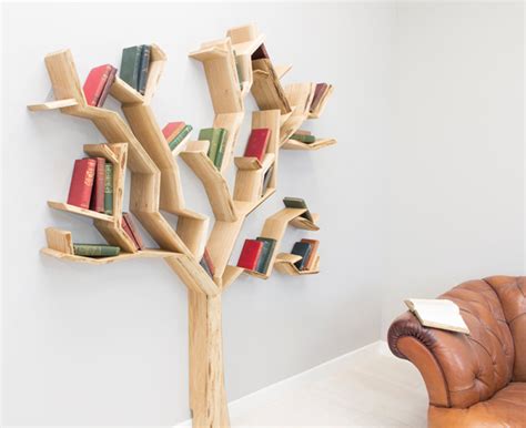 A Tree Shaped Shelf To Cover With Leaves And By Leaves I Mean Books