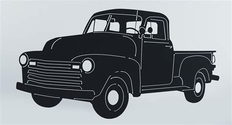 Truck icons and vector packs for sketch, adobe illustrator, figma and websites. Genuine Hotrod Hardware® Classic Ride Silhouettes ES-1088 ...