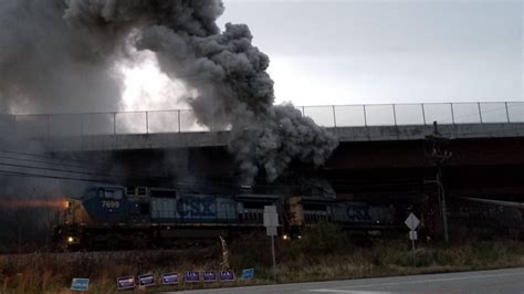 Train Catches Fire Under 219 Bridge In Somerset County Wjac