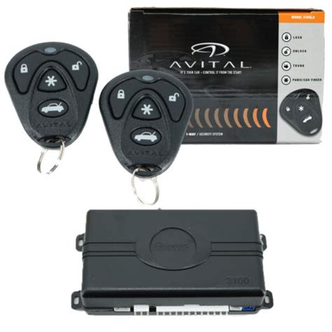 Avital 3100lx Keyless Entry 3 Channel Car Alarm System Security 2