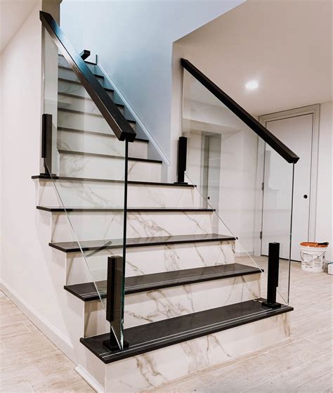 Famous Glass Railing Interior Stairs References Stair Designs