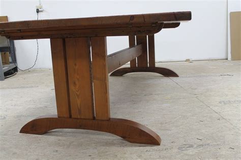 Shop trestle dining tables at chairish, the design lover's marketplace for the best vintage and used furniture, decor and art. Hand Made Mission Style Trestle Base For Dining Table by ECustomFinishes | Reclaimed Wood ...