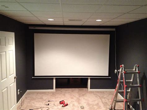 Mounting The Projector Screen Favi Hd 120 Inch Electric Screen Best
