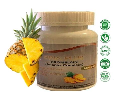 Bromelain 2400 Gdu 1000 Mg 60 Caps Antioxidant Immune System Support Ebay