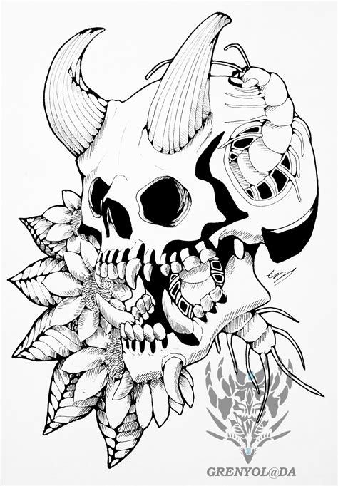 Share 72 Demonic Skull Tattoo Designs Incdgdbentre