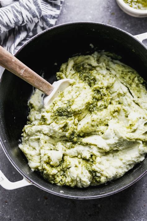 Mashed potatoes contain a lot of calories from carbohydrates. Pesto Mashed Potatoes (3 Ingredients!) - Cooking for Keeps