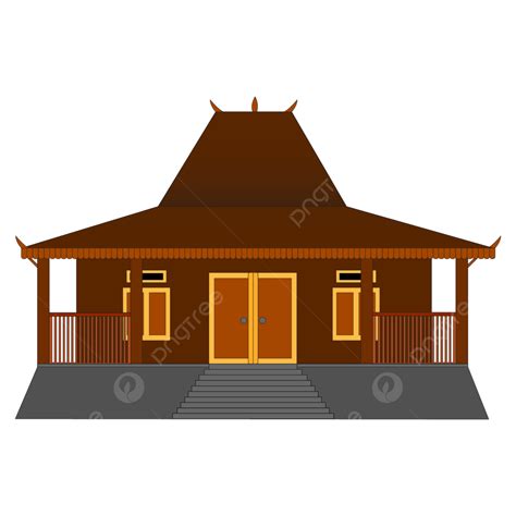 Rumah Joglo Jawa Rumah Adat Jawa Joglo Jawa Png Transparan Clipart