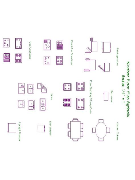 Kitchen Floor Plan Symbols Appliances Pdf Pdf